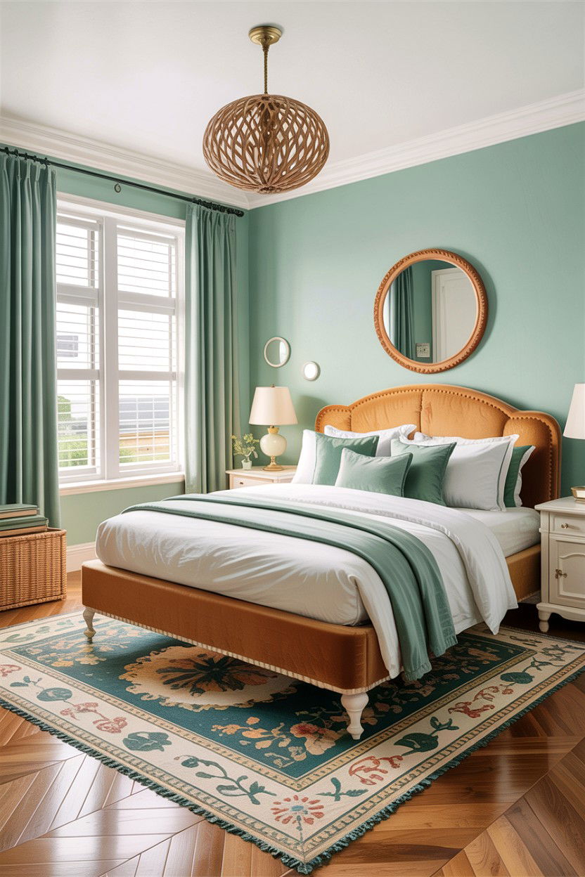 Tan and mint green bedroom - 30 tan bedroom color schemes