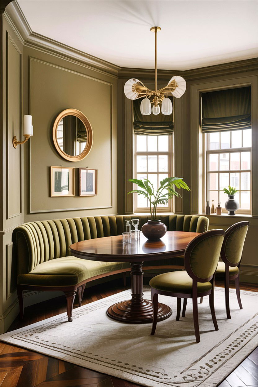 Tan and olive green dining room - 30 tan dining room color schemes