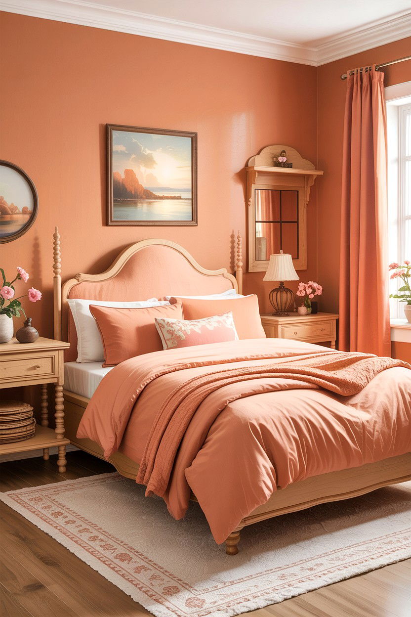 Tan and peach bedroom - 30 tan bedroom color schemes