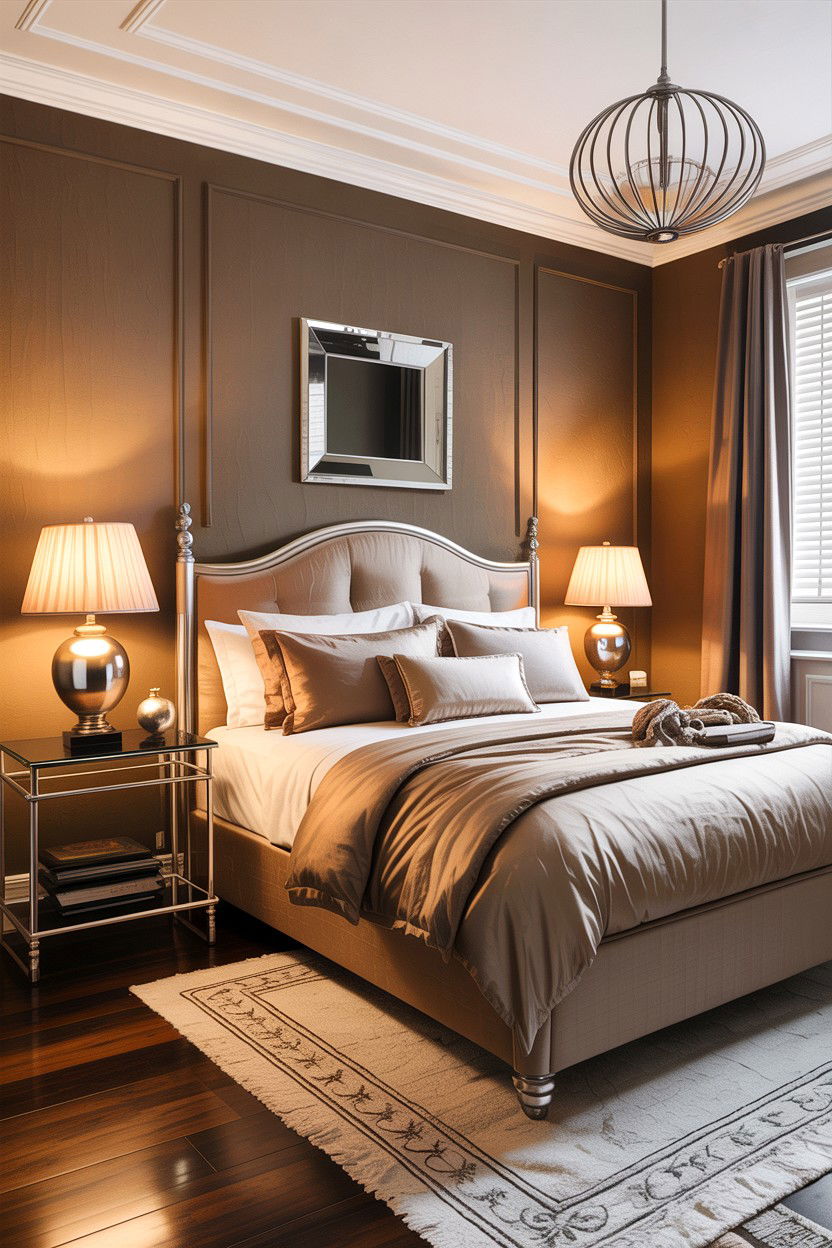 Tan and silver bedroom - 30 tan bedroom color schemes