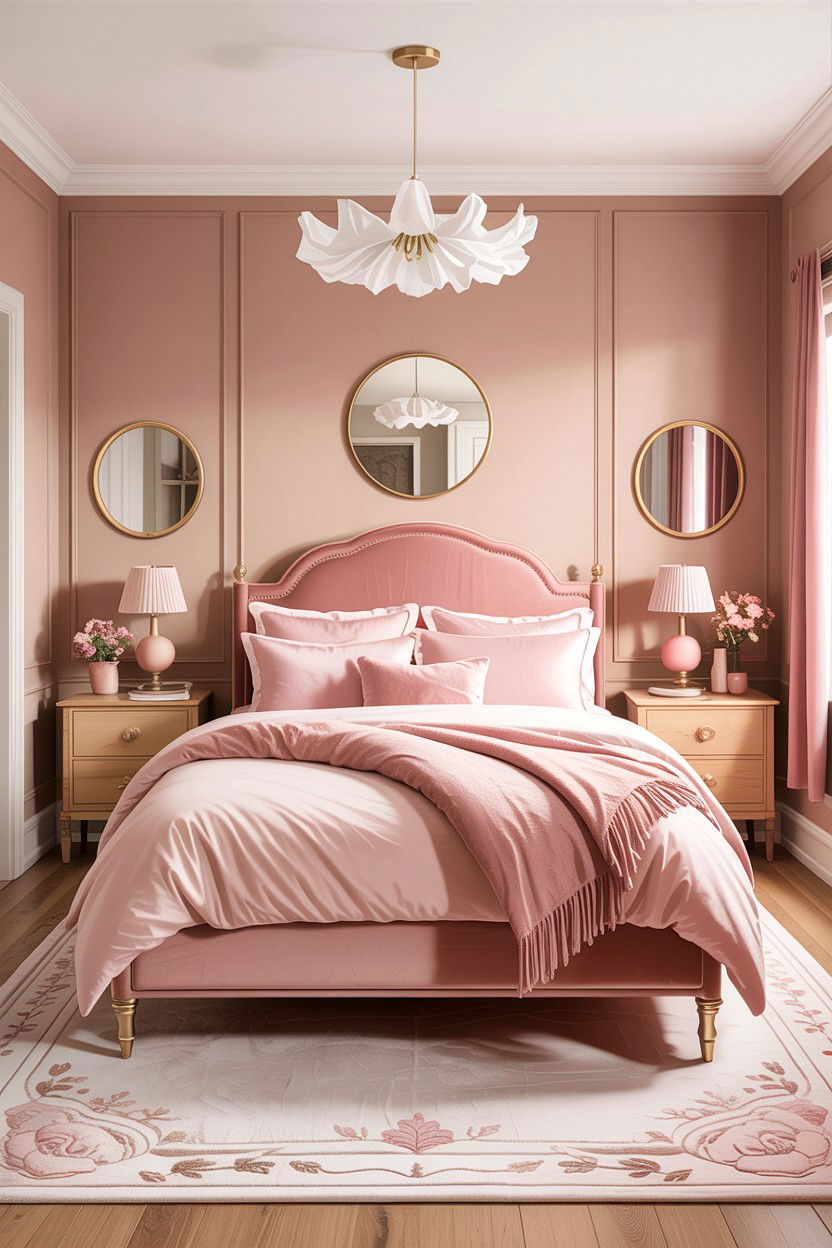 Tan and soft pink bedroom - 30 tan bedroom color schemes