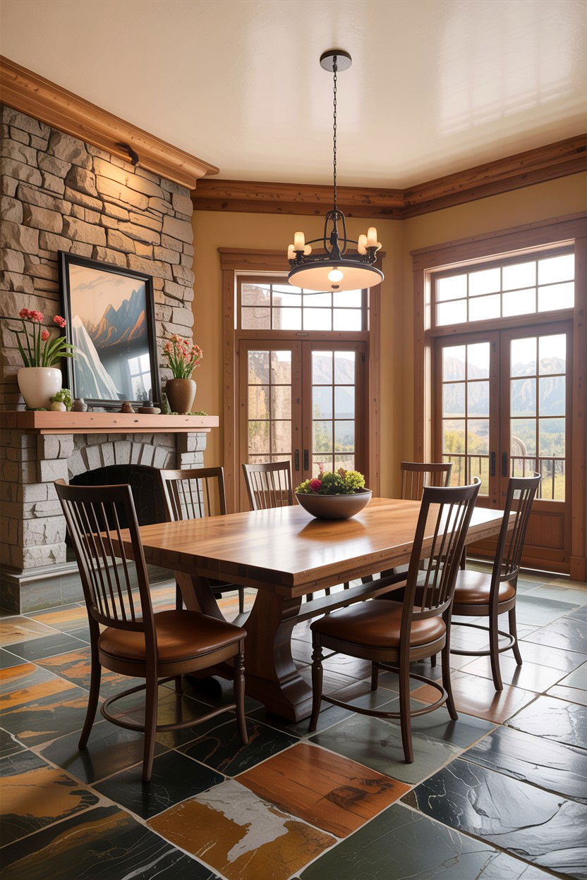 Tan and stone dining room - 30 tan dining room color schemes