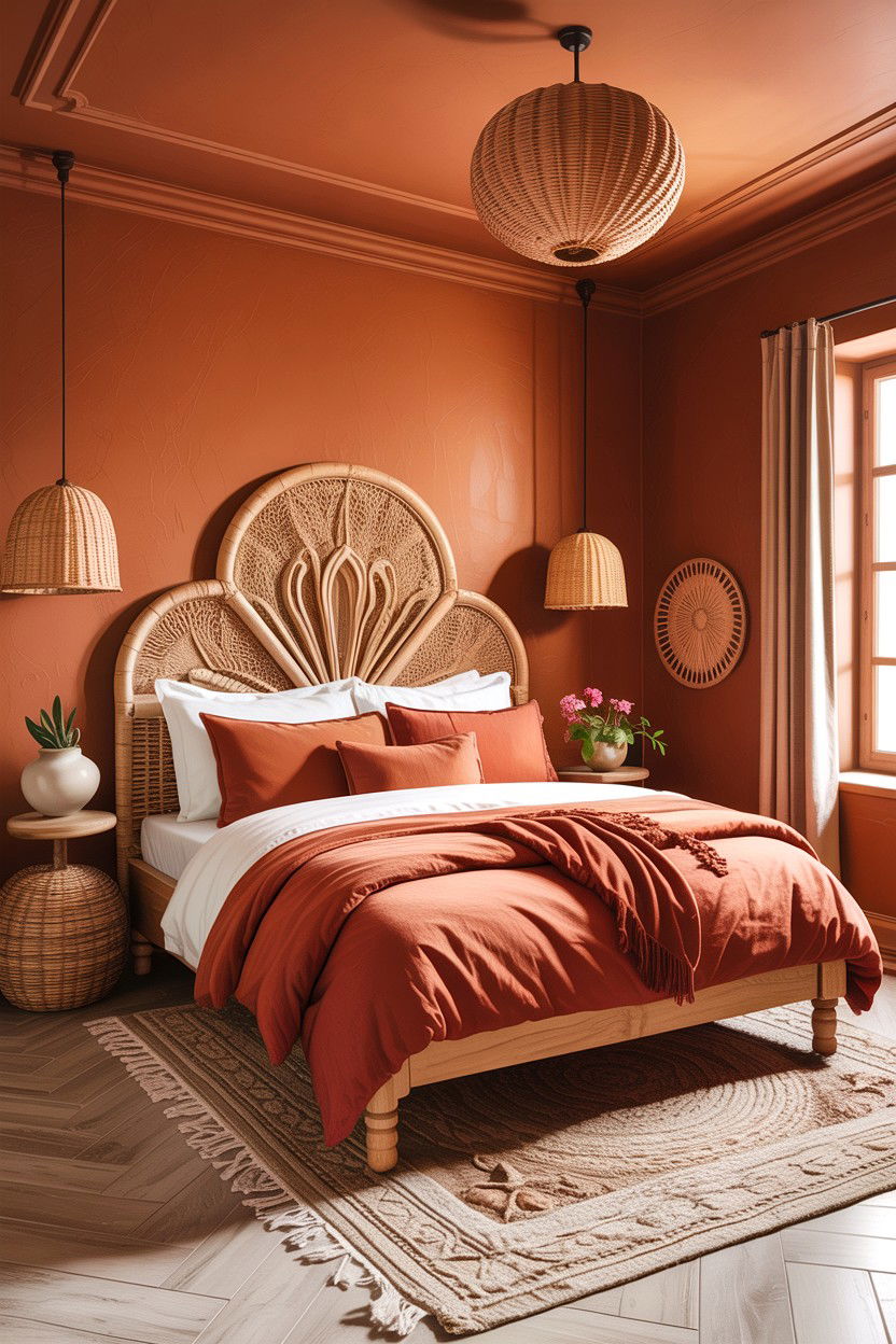 Tan and terracotta bedroom - 30 tan bedroom color schemes