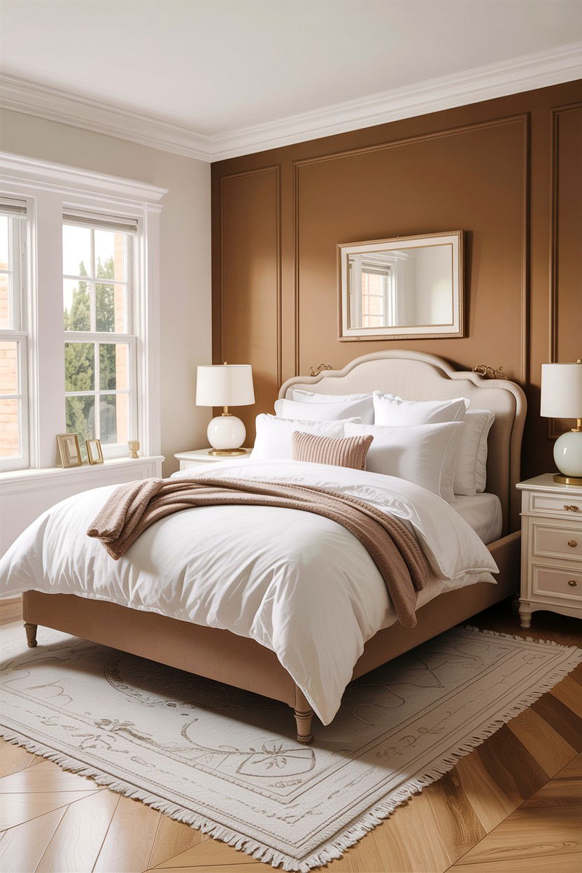 Tan and white bedroom - 30 warm tan bedroom ideas