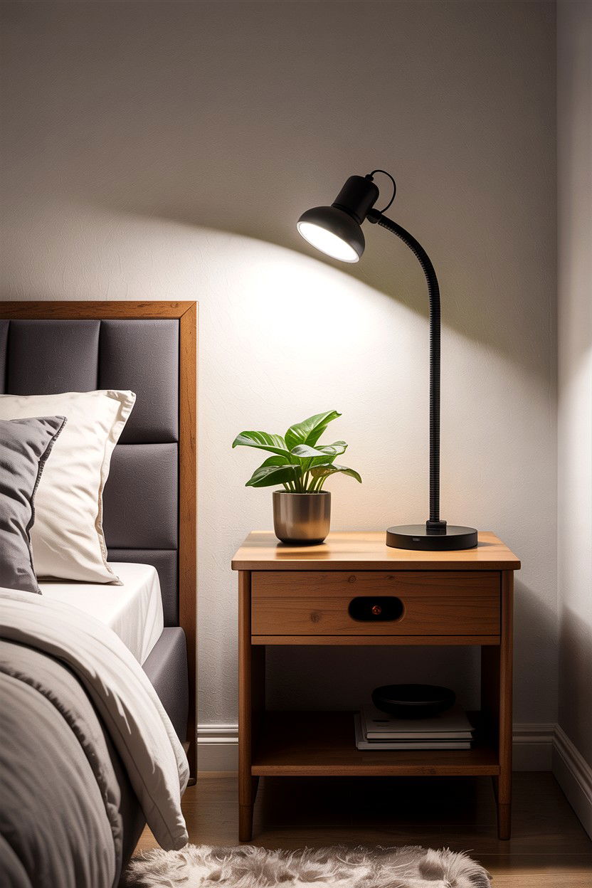 Task Lighting For Nightstand - 30 bedroom bedside lamps