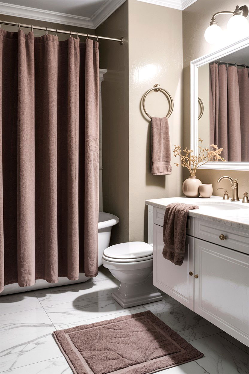 Taupe Bathroom Decor - 30 taupe and white bathroom ideas