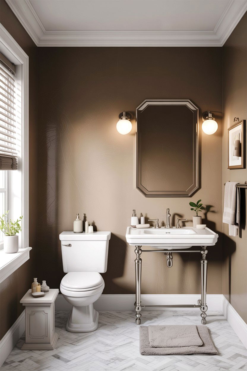 Taupe Bathroom Paint - 30 taupe and white bathroom ideas