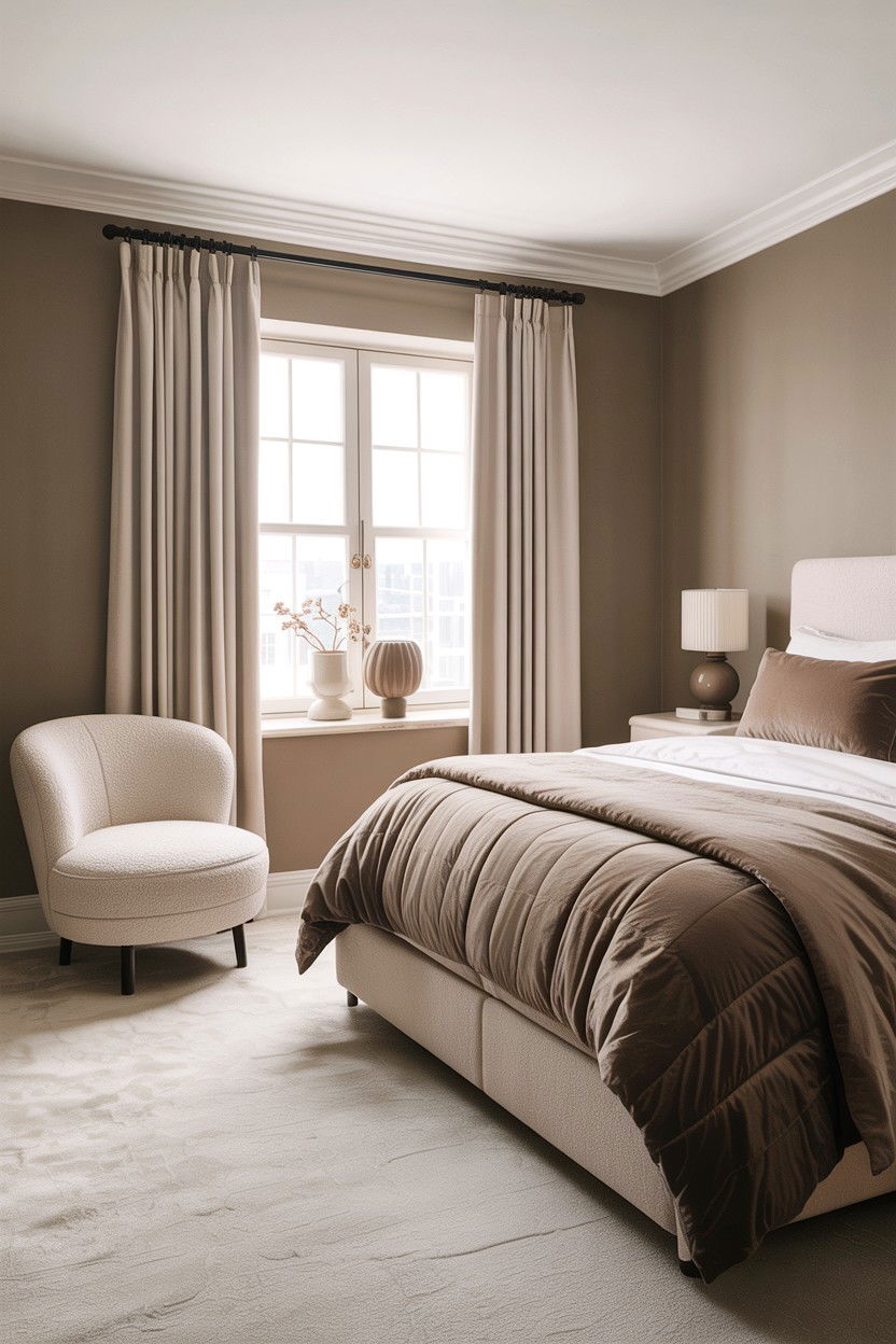 Taupe and Cream Bedroom - 30 taupe bedroom color schemes