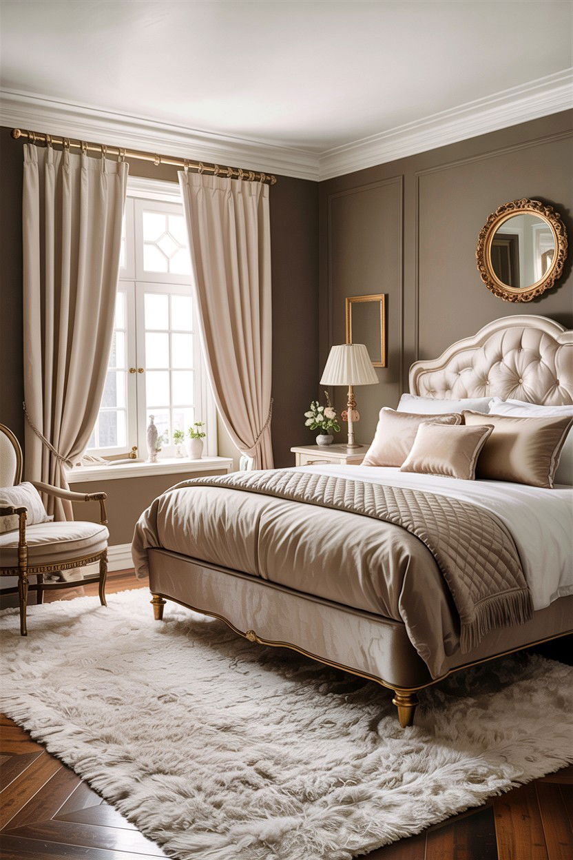Taupe and Ivory Bedroom - 30 taupe bedroom color schemes