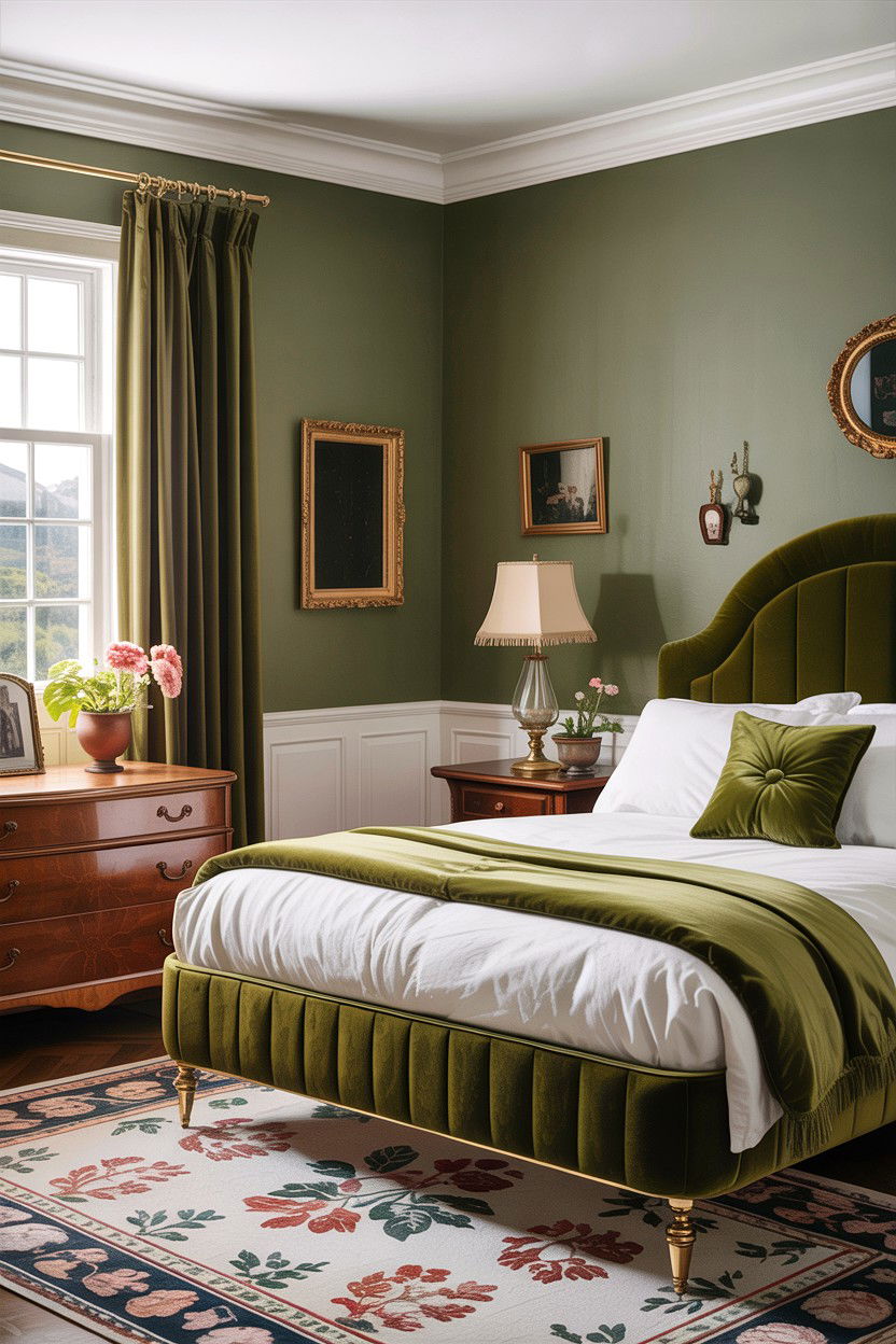 Taupe and Olive Green Bedroom - 30 taupe bedroom color schemes