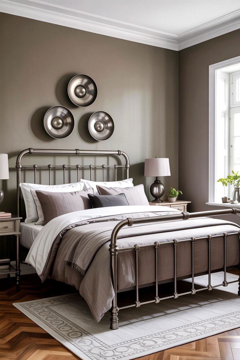 Taupe and Pewter Bedroom - 30 taupe bedroom color schemes