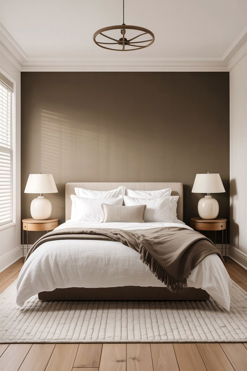 Taupe and White Bedroom - 30 taupe bedroom color schemes