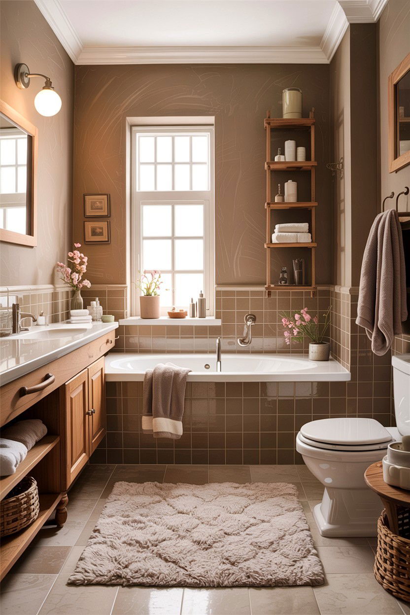 Taupe and beige bathroom - 30 taupe bathroom color schemes