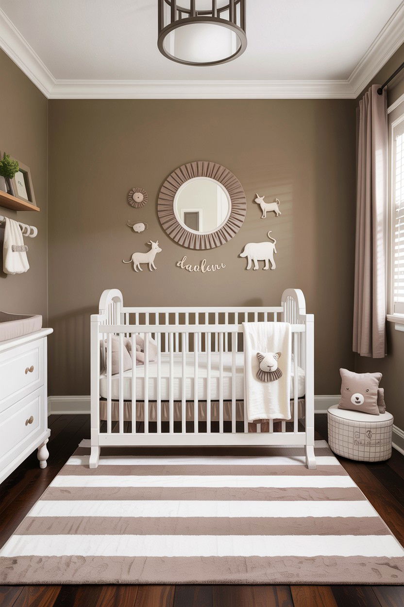 Taupe nursery - 30 taupe and white bedroom ideas