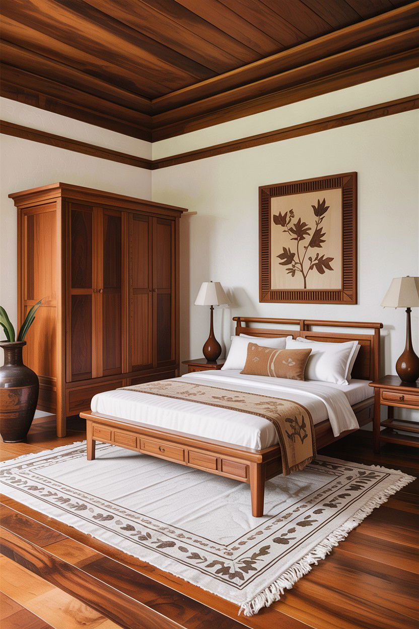 Teak Wood Bedroom Furniture - 30 Balinese bedroom ideas