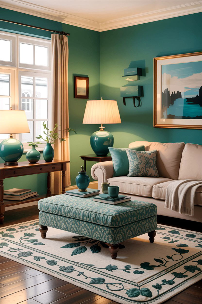 Teal And Beige Living Room - 30 teal living room design ideas
