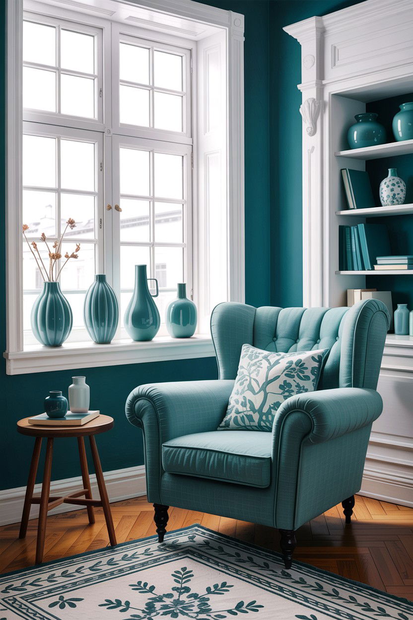 Teal And White Scandinavian Decor - 30 scandinavian teal bedroom ideas