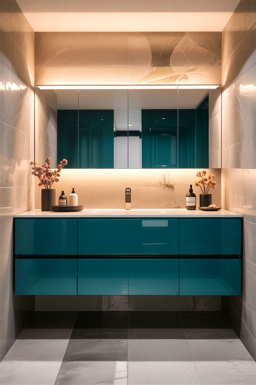 30 Teal and White Bathroom Ideas for a Refreshing Look