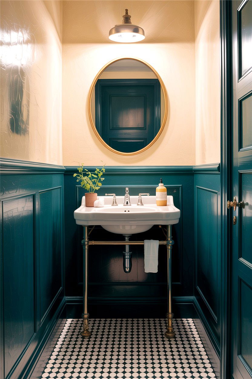 Teal Wainscoting Small Bathroom - 30 teal bathroom design ideas