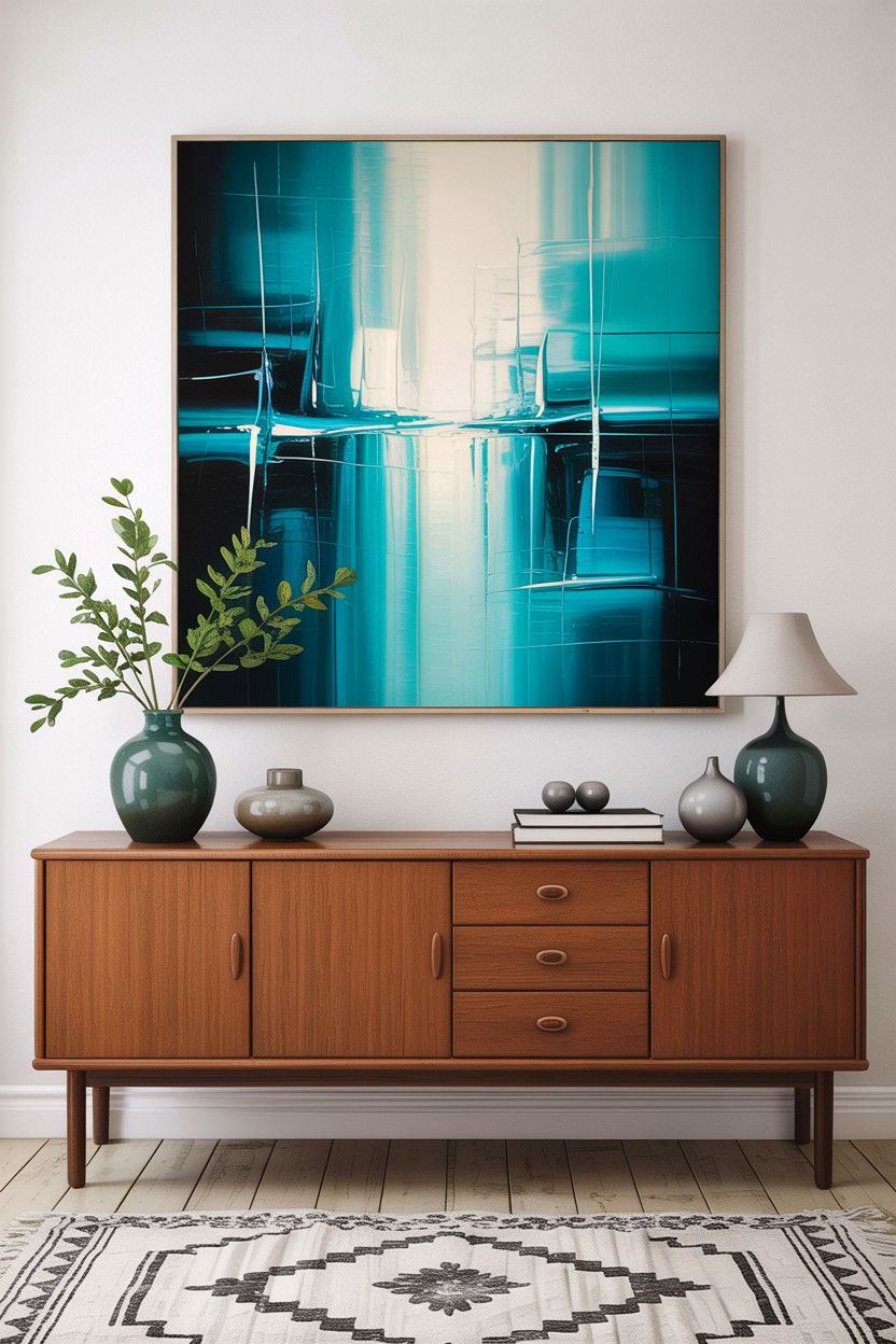 Teal Wall Art For Living Room - 30 scandinavian teal living room ideas