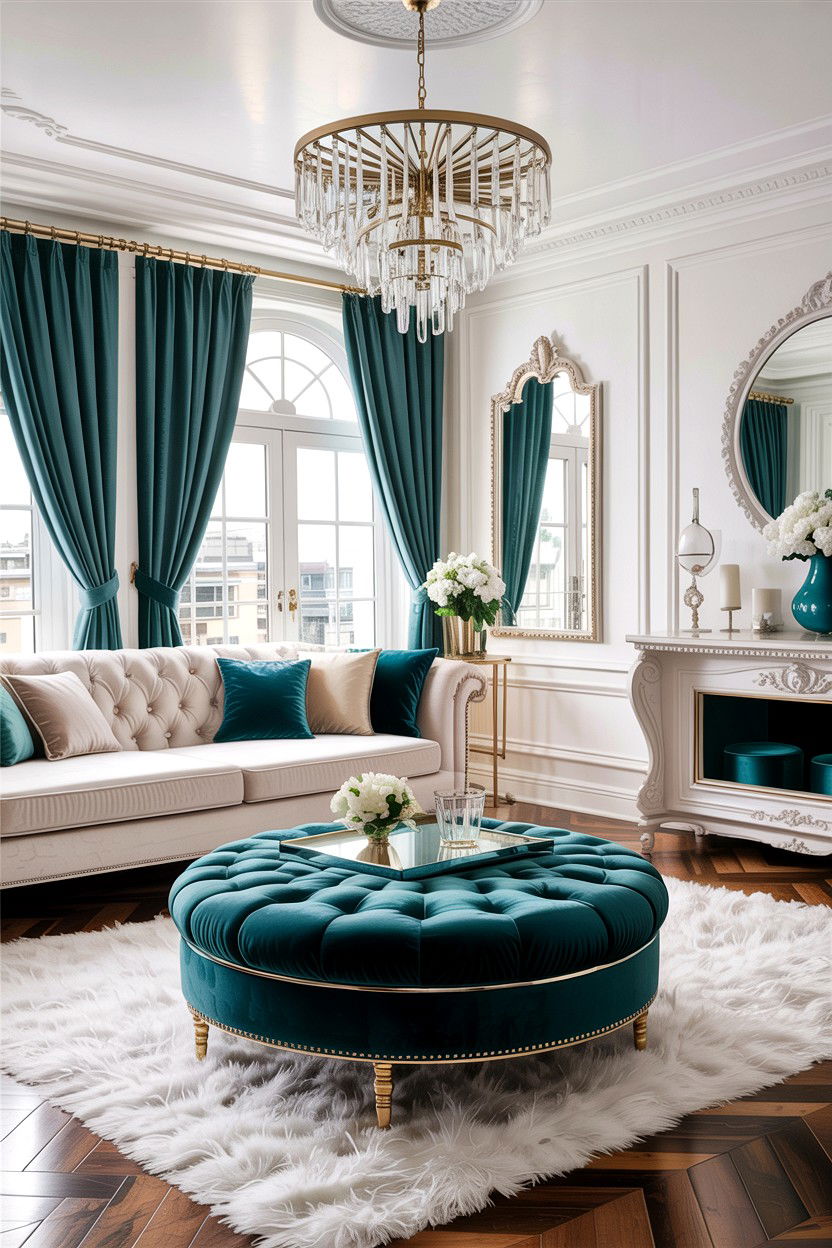 30 Teal and White Living Room Ideas for a Modern Space
