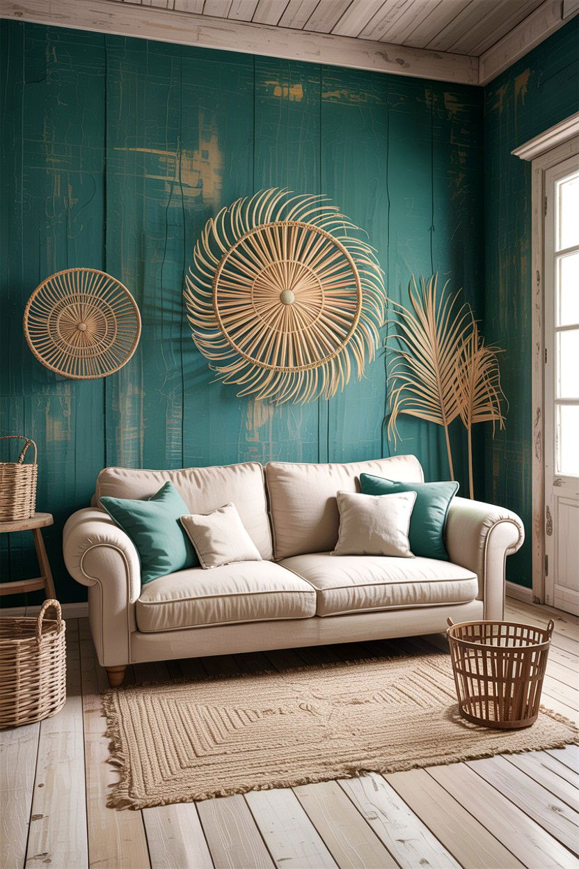 30 Stylish Rustic Teal Living Room Ideas to Revamp Your Home
