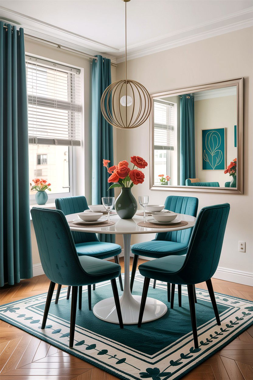30 Teal and White Dining Room Ideas for Elegant Homes
