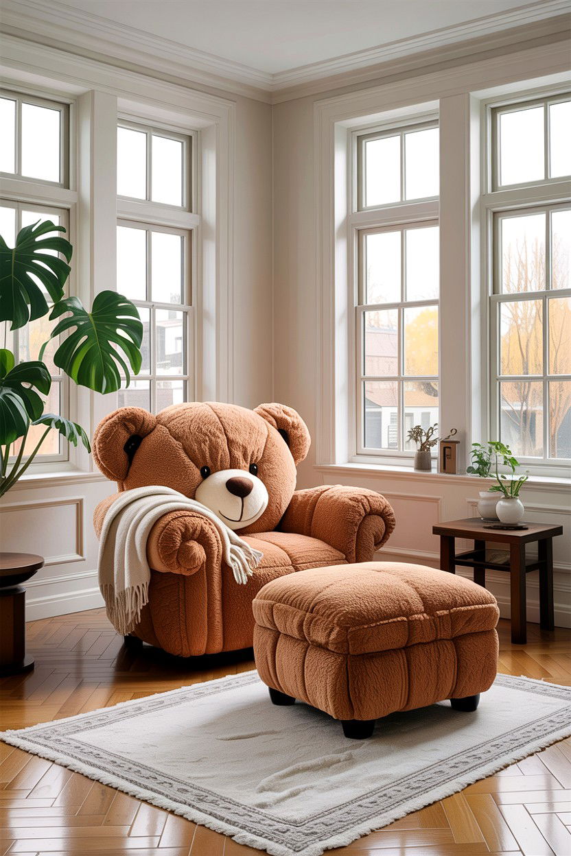 Teddy Bear Chair Ultimate Comfort - 30 living room Wegner chair ideas