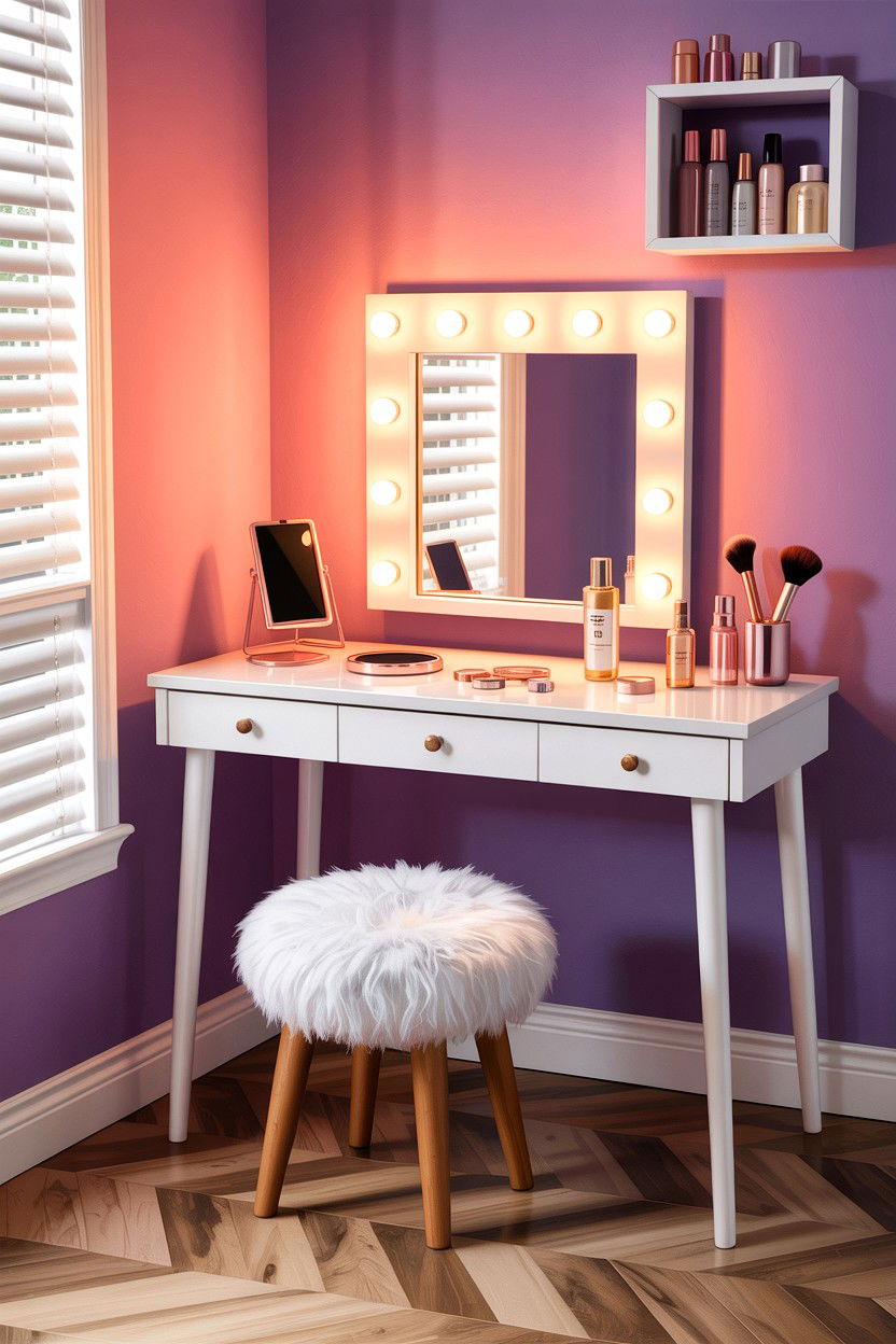 Teen girl vanity set - 30 bedroom vanity ideas