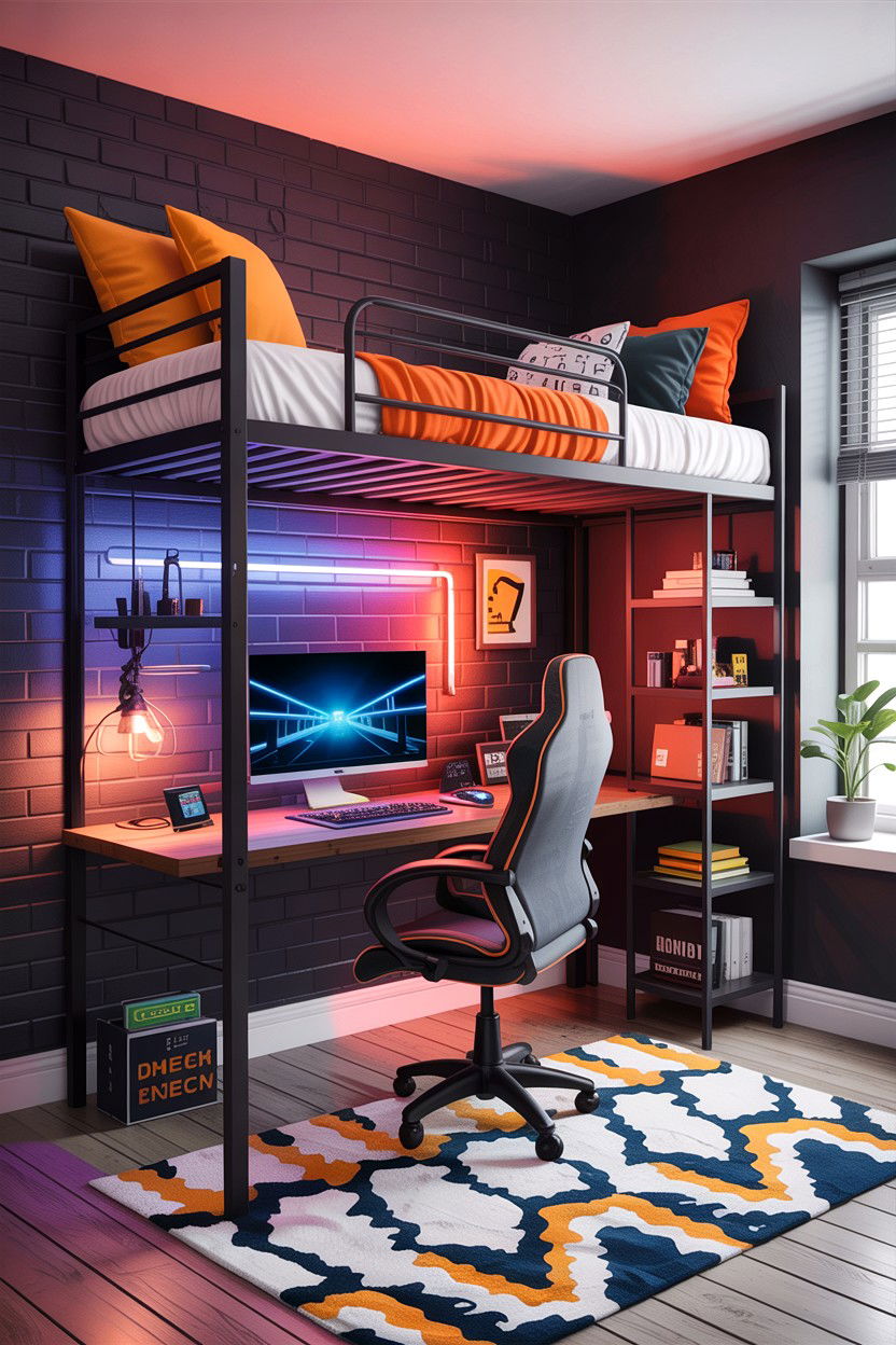 Teenager bedroom loft - 30 bonus room to bedroom ideas