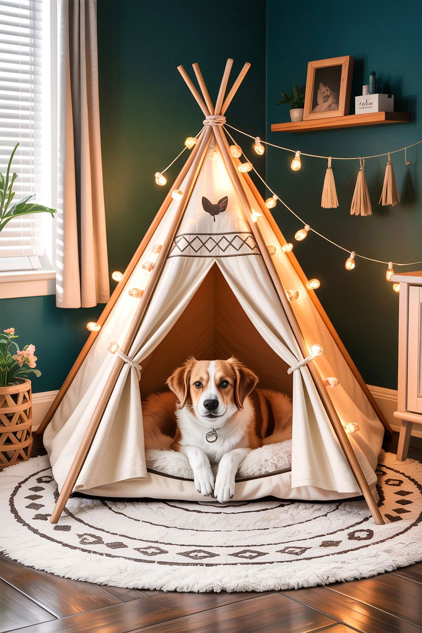 Teepee Dog Bed For Cute Bedroom - 30 dog bed bedroom ideas