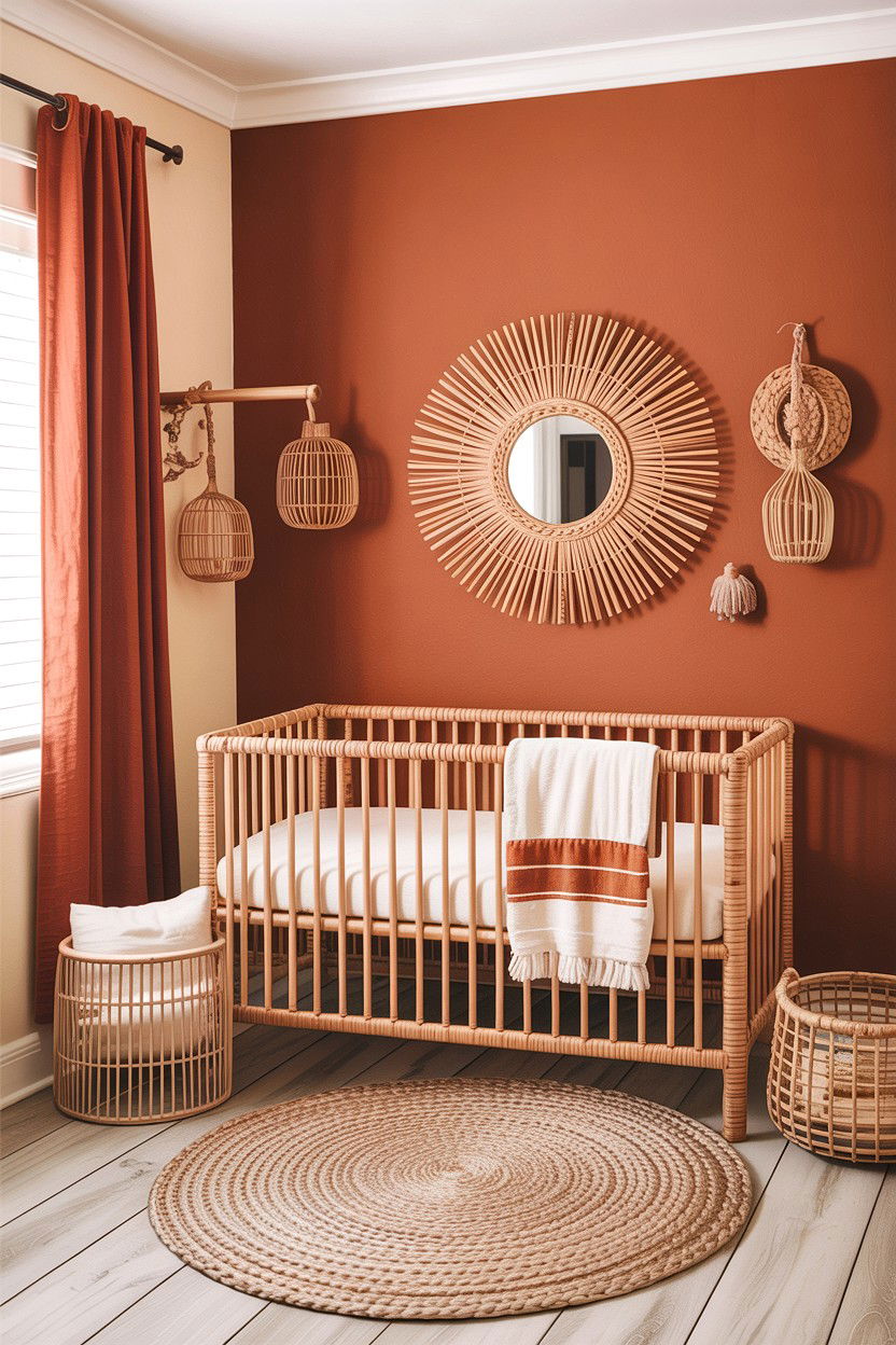Terracotta Nursery - 30 infant bedroom ideas