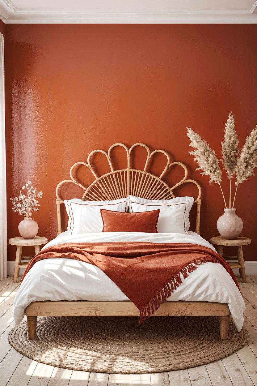 Terracotta bedroom - 30 bedroom paint colors