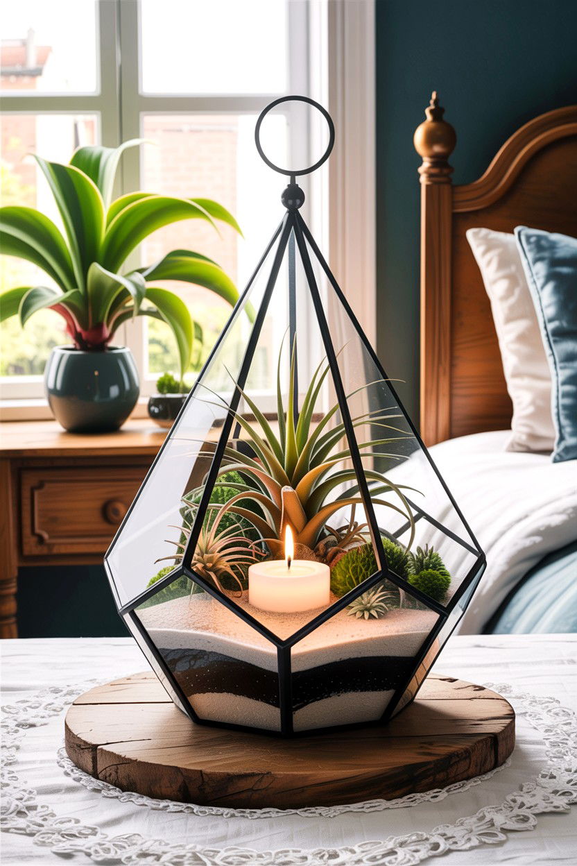 Terrarium Candle Garden - 30 bedroom candle ideas