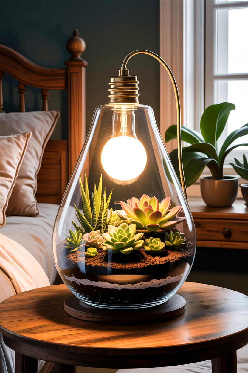 Terrarium lamp - 30 bedroom terrariums