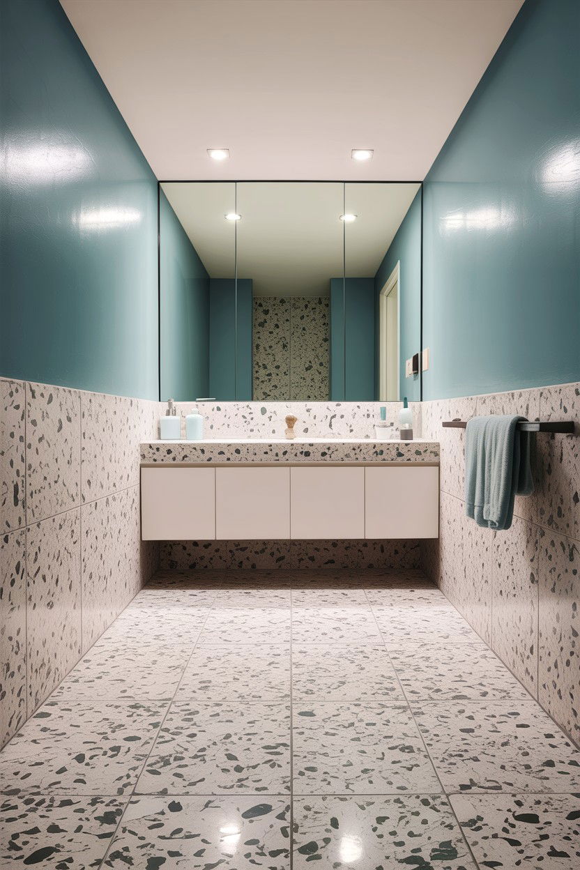 Terrazzo Bathroom Floor - 30 en-suite bathroom ideas