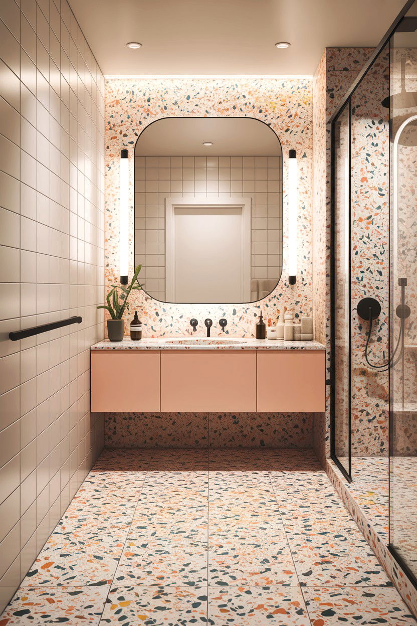 Terrazzo Floor Bathroom - 30 jaw-dropping bathroom ideas