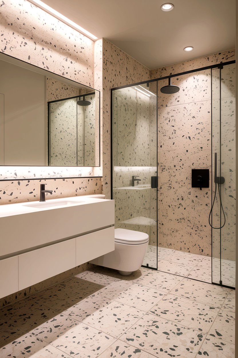 Terrazzo Flooring - 30 contemporary bathroom ideas