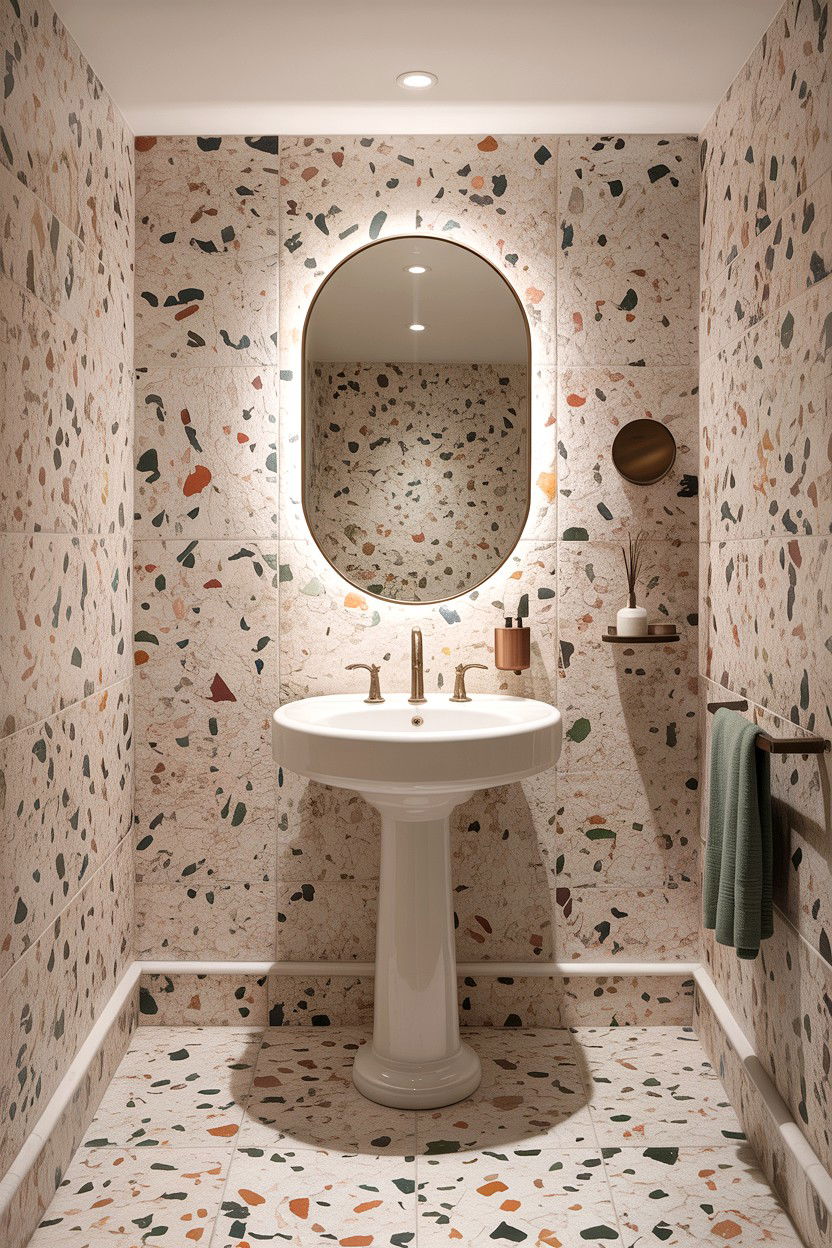 Terrazzo Tile Bathroom - 30 HGTV bathroom ideas