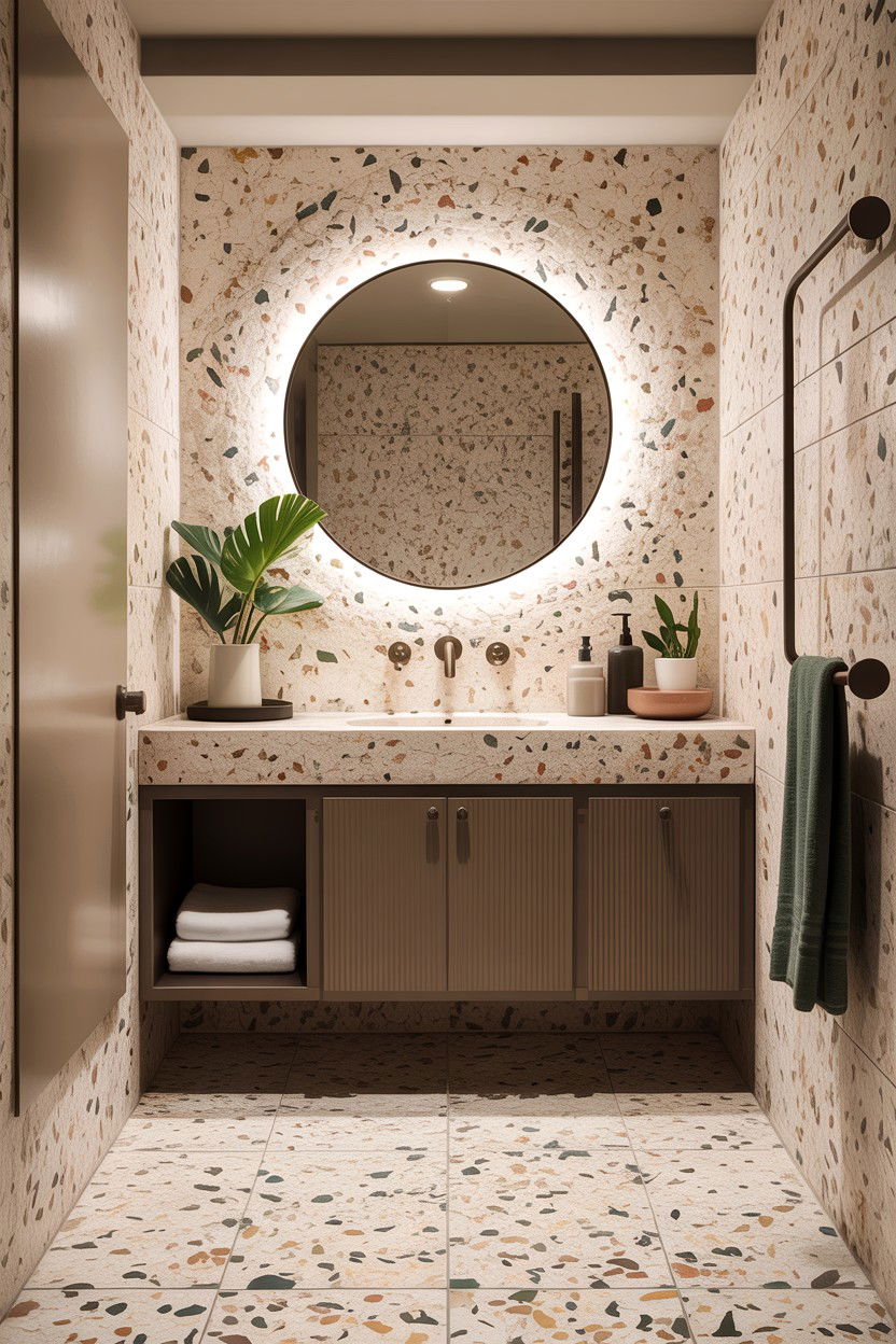 Terrazzo Tile Bathroom - 30 gorgeous bathroom ideas