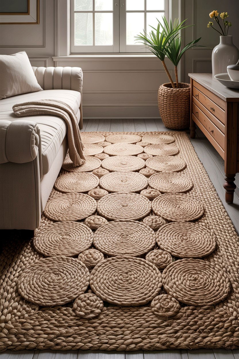 Textured Jute Rug - 30 bedroom jute rugs