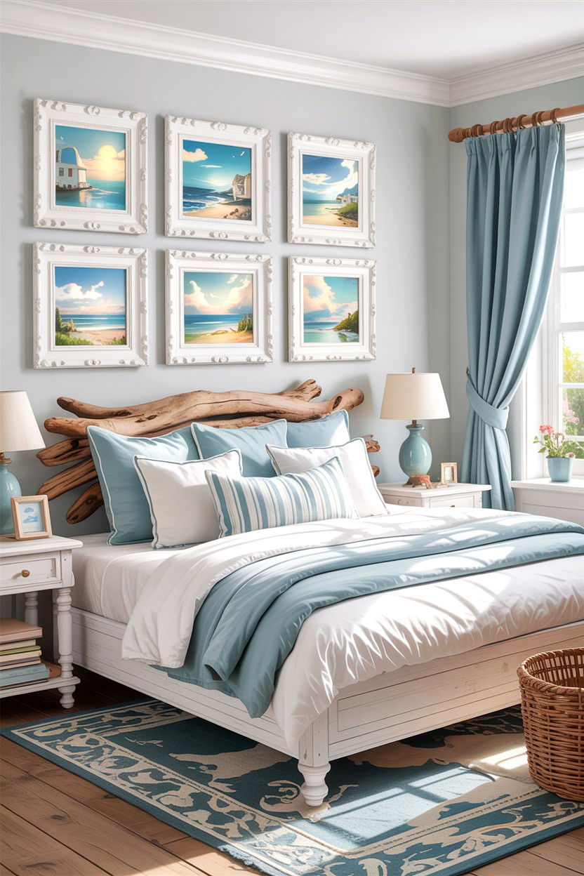 Thick White Frames - 30 bedroom picture frames