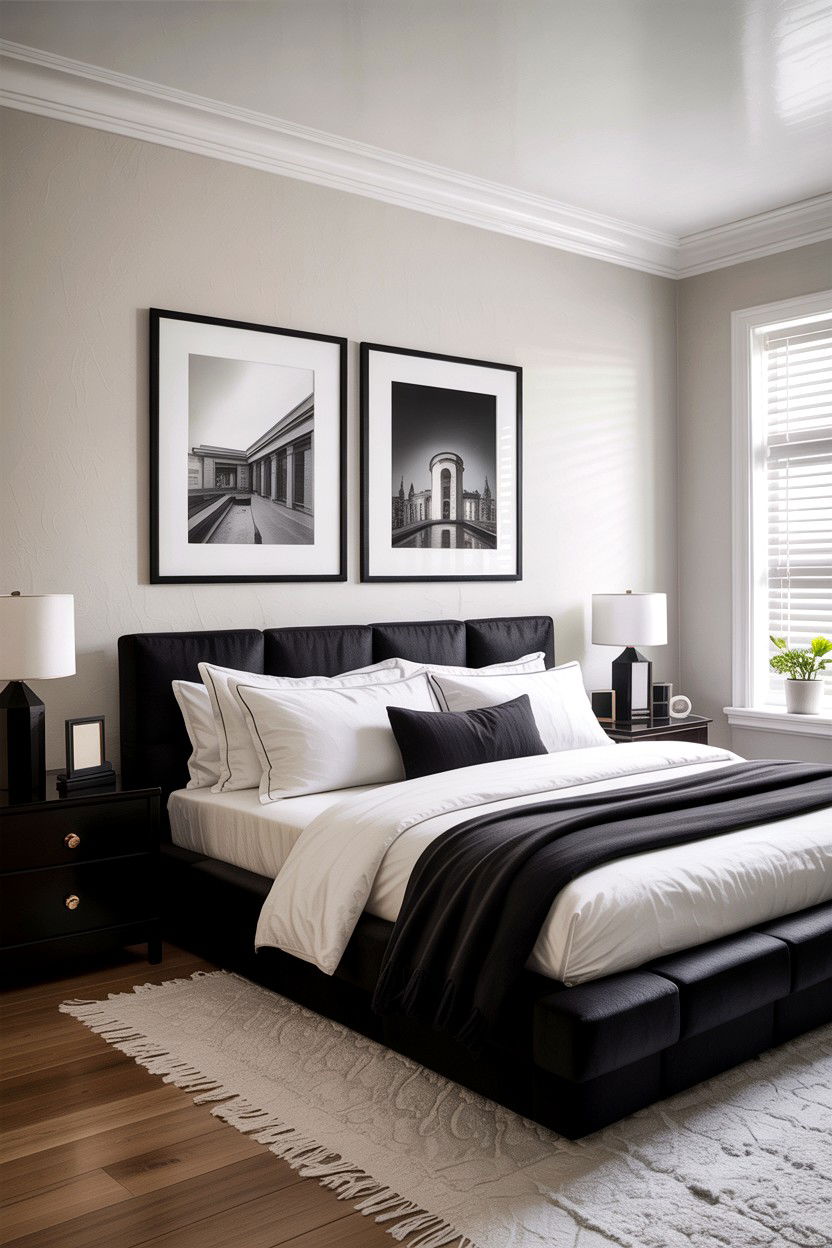 Thin Black Frames - 30 bedroom picture frames
