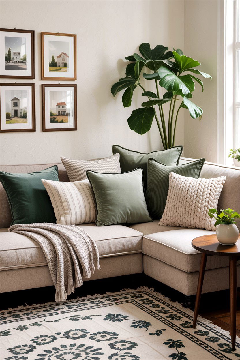 Throw Pillows - 30 living room enhancement ideas