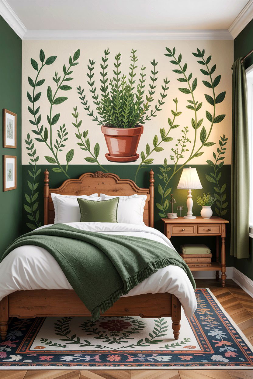 Thyme Herbal Bedroom - 30 bedroom aromatherapy ideas