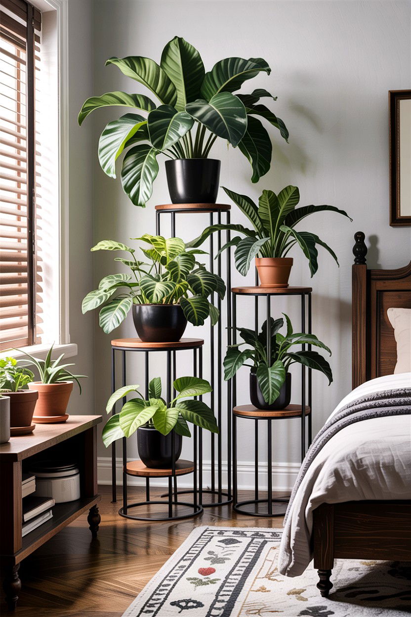 Tiered plant stands - 30 bedroom planters