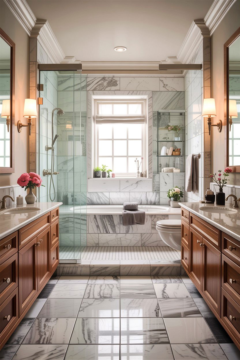 Tile Baseboard For Bathroom - 30 bathroom baseboard ideas