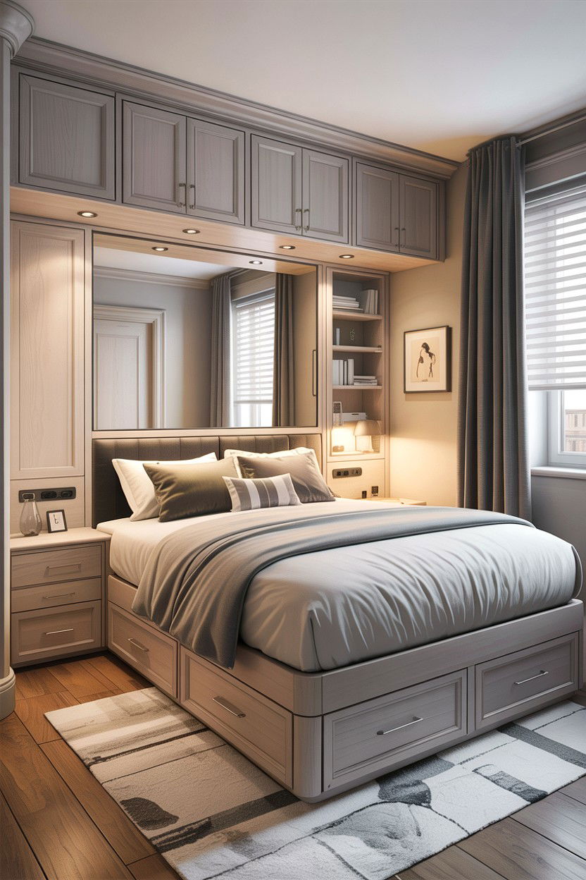 Tiny Apartment Bedroom - 30 apartment bedroom ideas