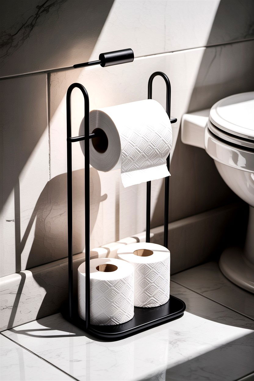 Toilet Paper Holder - 30 DIY bathroom decor ideas