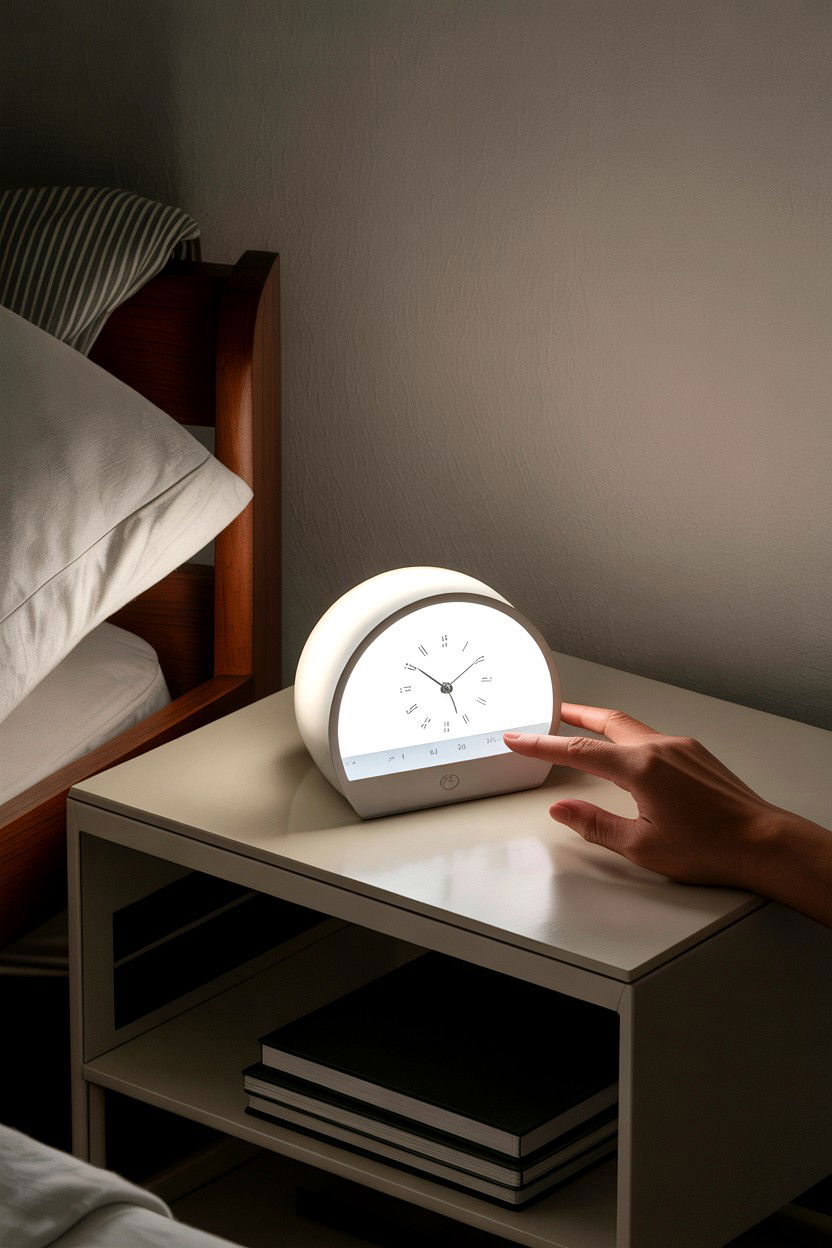 Touch Control Sunrise Alarm Clock - 30 bedroom sunrise alarm clocks